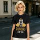 Olive T-Shirt With Cute Banana Dinosaur Love Graphic And I'm Bananas For You Text