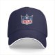 Black baseball cap with TRAYLOR crown shield logo and microphone design