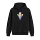Black hoodie with Stranger Things Steve Harrington Scoops Ahoy graphic