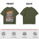 Japanese octopus sushi wave graphic t-shirt design