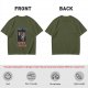 Olive T-Shirt with Sloth Fitness Today Napness Tomorrow Print
