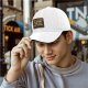 Black baseball cap with 'Too Young To Retire Too Old For TikTok' print