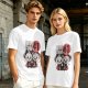 Olive Graphic T-Shirt with Dim Sum 41 Cartoon Characters