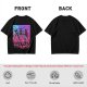 Olive T-Shirt With Neon Cyberpunk Warrior Women Graphic