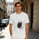 Olive green graphic t-shirt with dark fantasy creature print