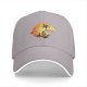 Black baseball cap with Halloween skull moon graphic design