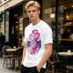Olive Green T-Shirt With Fantasy Character Graphic Print
