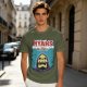 Olive Graphic T-Shirt with Skeletor Jaws Parody Art