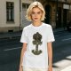 Olive Graphic T-Shirt With Anchor And Animal Head Emblem Print