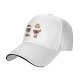 Black Baseball Cap With Cute Sloth Yoga Poses Graphic