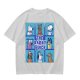 Olive green t-shirt with The Barky Bunch cartoon dog graphic
