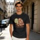 Olive Green T-Shirt With Cute Cartoon Turtle Graphic