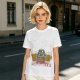 Olive green Christmas beer graphic t-shirt with 'FOR A BEER!' text