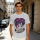 Olive Graphic Tee with Anime Hunter Characters and Huntr/X Text