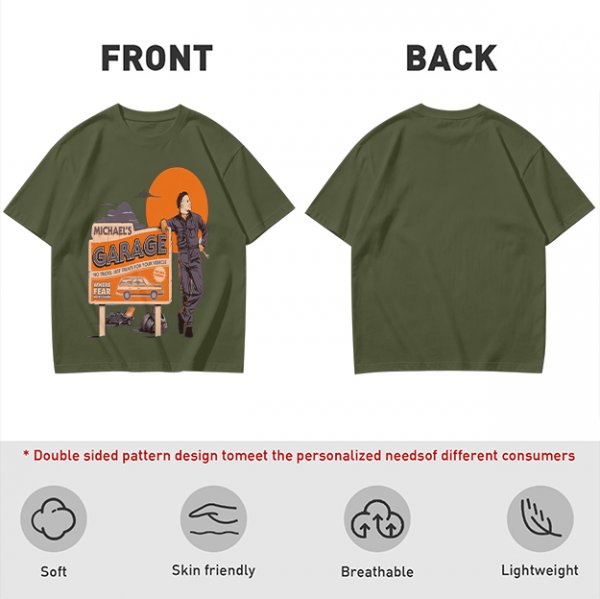 Michael's Garage Horror Themed Graphic T-Shirt