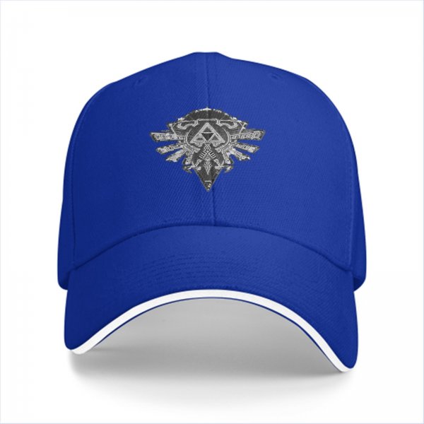 Black Baseball Cap With Fantasy Crest Emblem