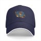 Black Baseball Cap With Fantasy Dice Splash Art Design