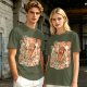 Giant Hot Dog Monster Destroying City Graphic T-Shirt