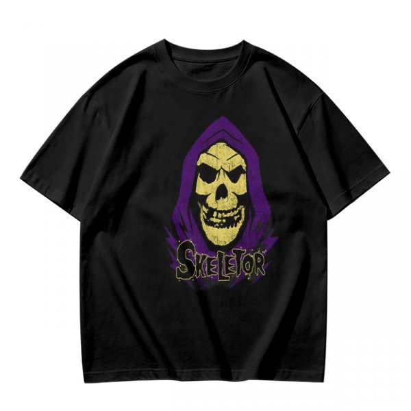 Olive T-Shirt With Skeletor Graphic Print