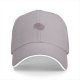 Black Baseball Cap With Pink Lip Print Design
