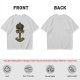 Olive Graphic T-Shirt With Anchor And Animal Head Emblem Print
