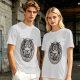 Olive T-Shirt With Cute Emotional Support Demon Goat Graphic