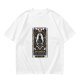 Olive T-Shirt with Urianger Tarot Card Style Graphic Print
