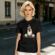 Olive T-Shirt With Surprised Peeking Chicken Graphic And Me? Text