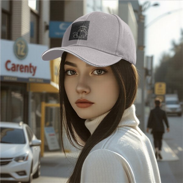 Black Baseball Cap With Totoro Family Line Art Print
