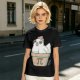 Olive T-Shirt With Cute Chicken In Pi Pot Graphic