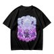 Olive T-shirt with Luffy Gear 5 Sun God Nika Anime Graphic Print