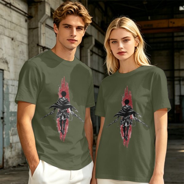 Attack on Titan Scout Regiment Silhouette Graphic T-Shirt