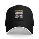 Black Baseball Cap With KISS Style Panda Band Graphic