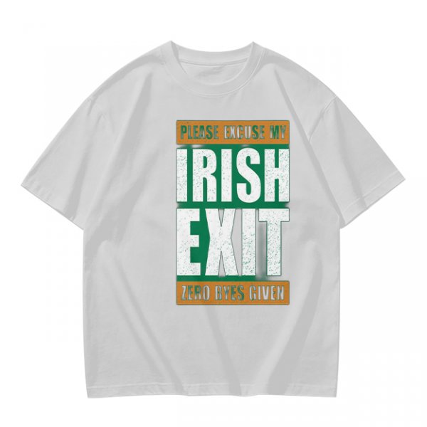 Irish Exit Funny St. Patrick's Day T-Shirt Design