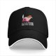 Black baseball cap with Kirby holding cake and knife, text 'Calm Down I'm Only Here For The Cake'