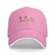 Black Baseball Cap With Whimsical Eyed Monster Creature Artwork
