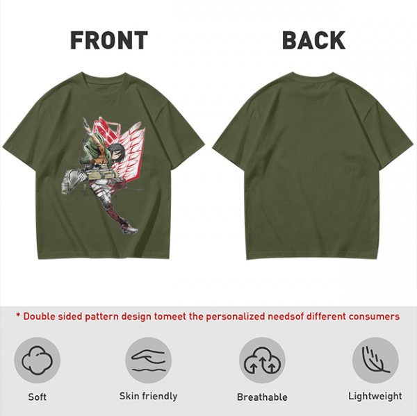 Attack on Titan Mikasa Ackerman Scout Regiment Graphic T-Shirt