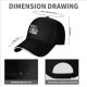 Black baseball cap with retro lifeguard graphic print