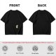 Olive Green Oversized T-Shirt With Stacked Teacup Graphic