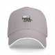Black baseball cap with cute mushroom and yellow flowers graphic