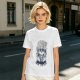 Olive graphic t-shirt with raccoon 'Live Fast Eat Trash' print