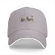 Black Baseball Cap With Rooster And Small Warrior Graphic Design
