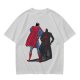 Olive T-shirt with Superman Laser Eyes Art Print
