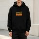 Black hoodie with retro 'I am so old I use complete sentences and punctuation' print