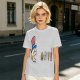 Olive T-Shirt With Uncle Sam Hat And Fast Food Graphic Print