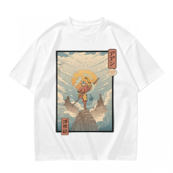 Avatar Aang Ukiyo-e Style Graphic Tee