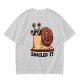 Olive T-Shirt With Cool Snail Wearing Sunglasses 'Snailed It' Print