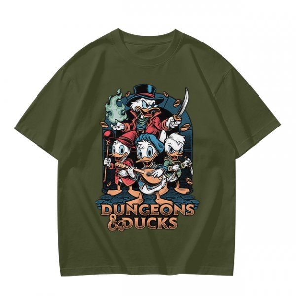 Dungeons & Ducks Fantasy Adventure Graphic T-Shirt