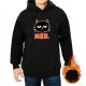 Black Hoodie With Grumpy Cat 'MEH' Graphic Print
