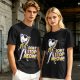Olive graphic t-shirt with cat Freddie Mercury 'Don't Stop Meow' print